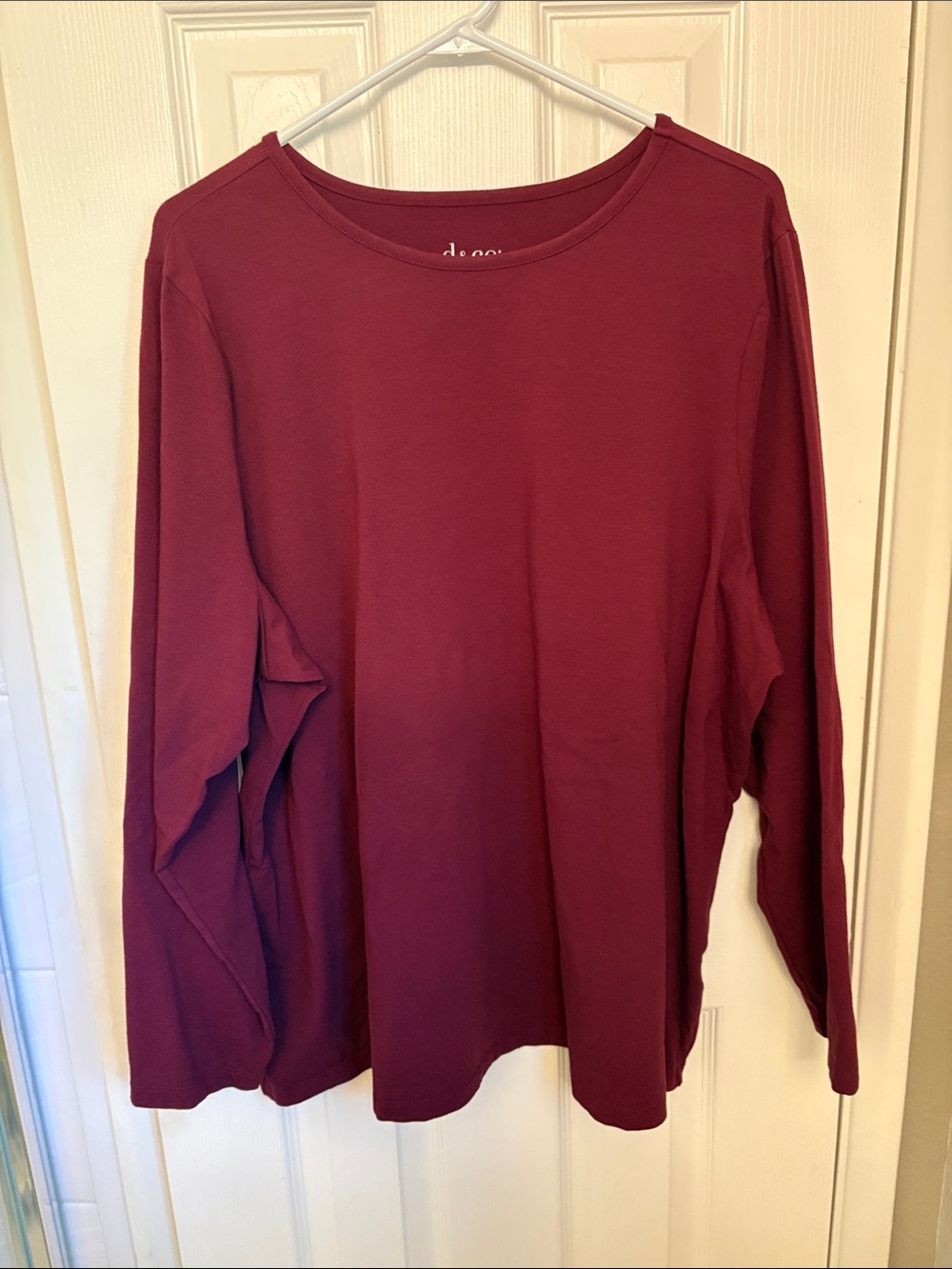 Women’s Denim & Co Long Sleeved Tee 2X
Maroon
